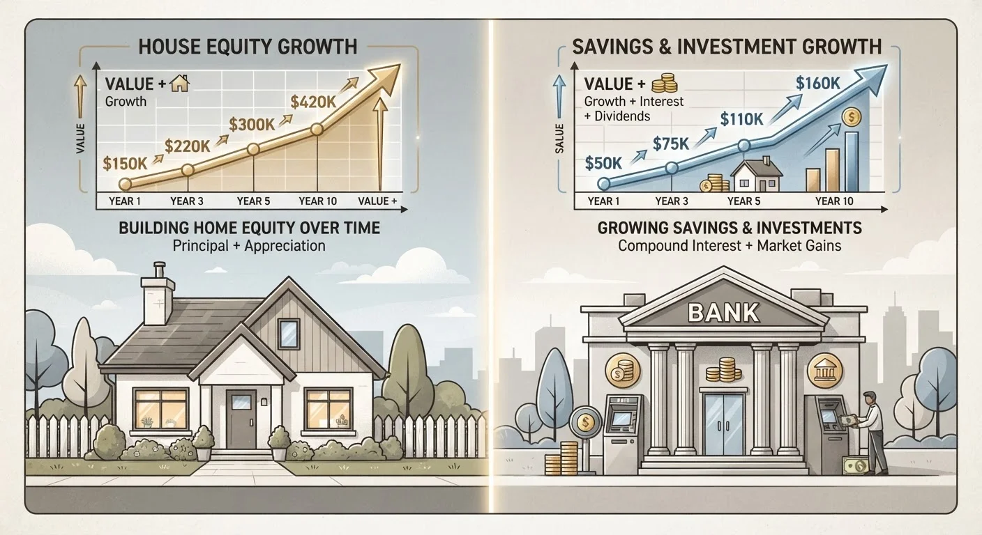 Building Equity vs. Building Savings: Two Very Different Paths to Wealth