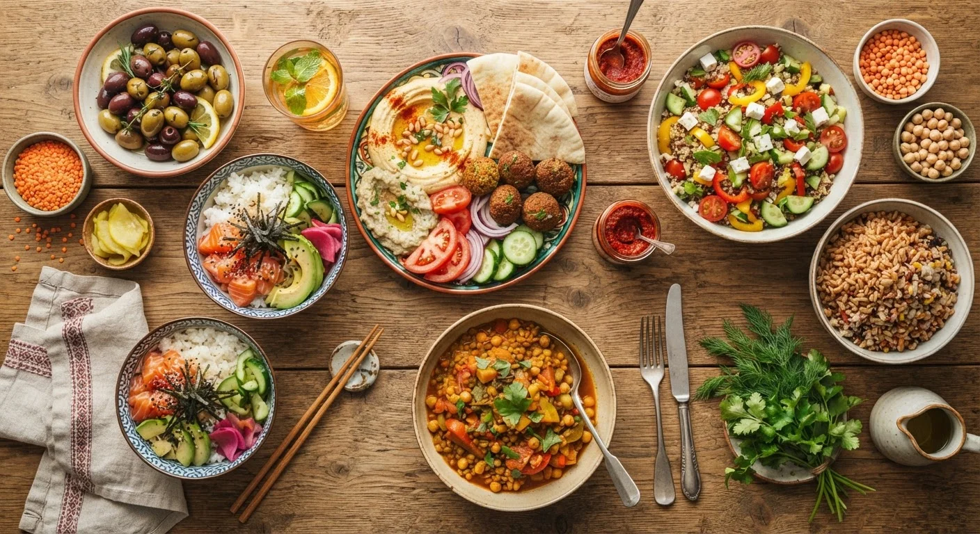 Eating Patterns Around the World and What Nutrition Research Says About Them