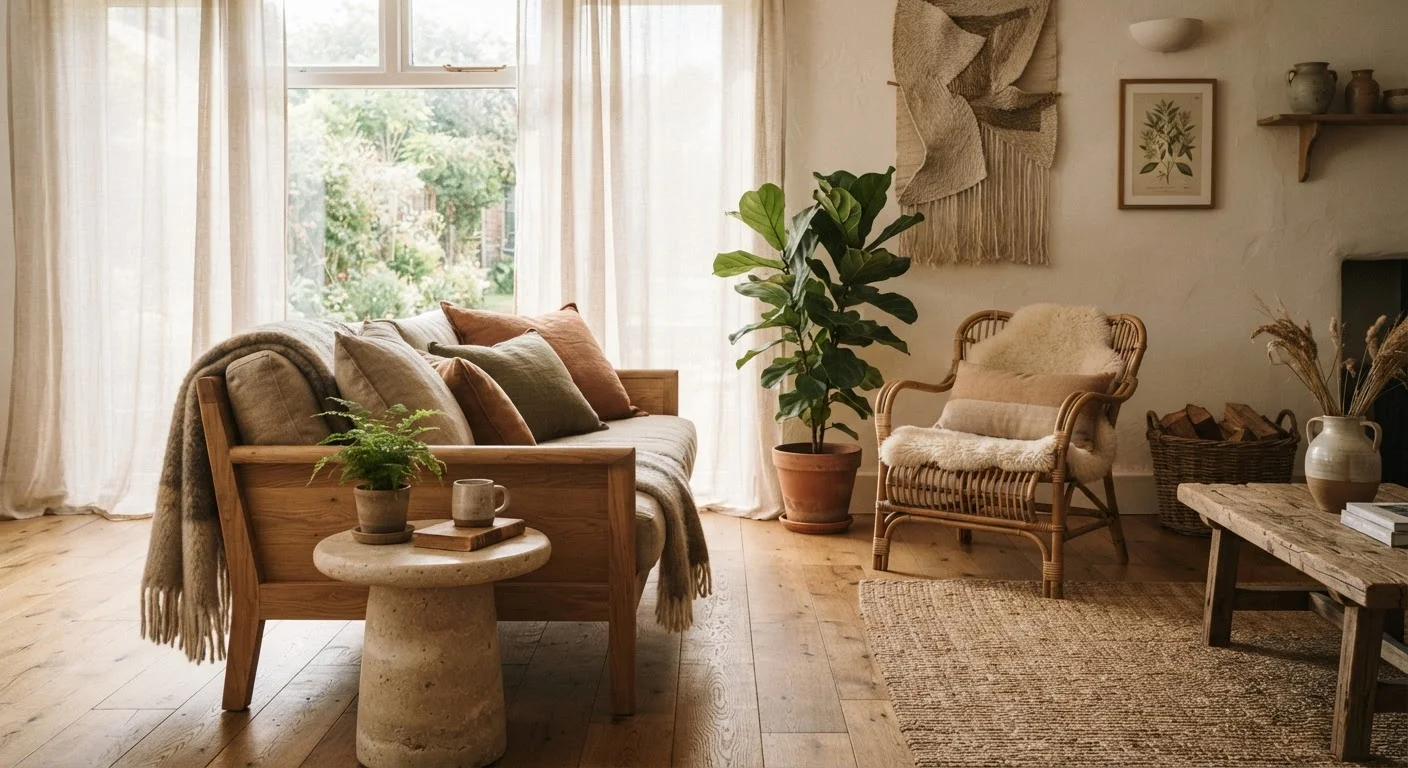Natural Materials in the Home: What Wicker, Linen, Stone, and Wood Actually Bring to a Room