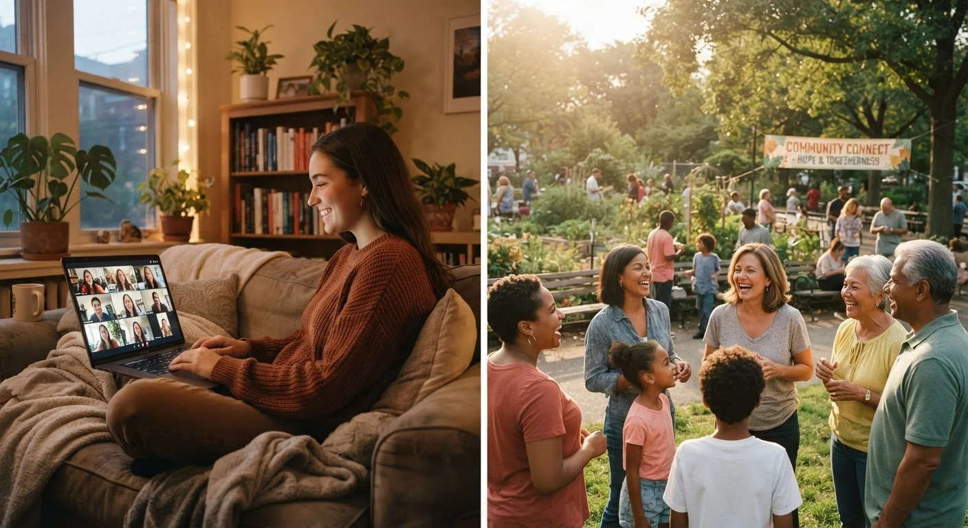 Online Communities vs. In-Person Groups: What Each Offers