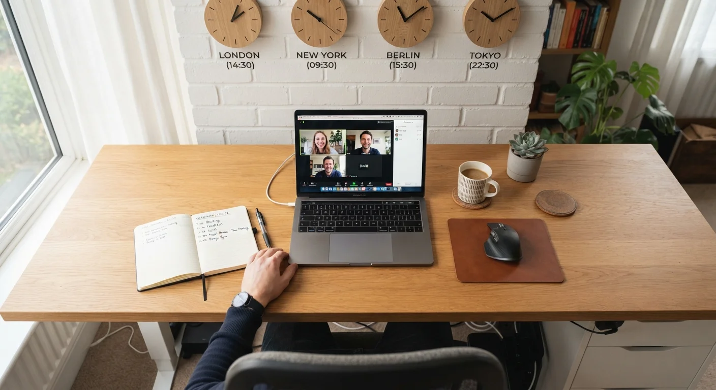 Remote Work Across Time Zones: Coordination Without Burnout
