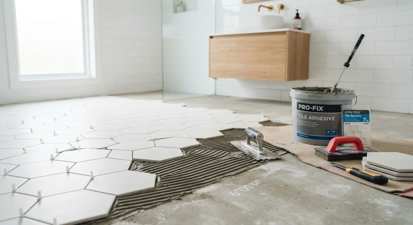 Tiling a Bathroom Floor: From Surface Prep to Grouting